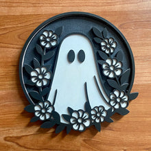 Load image into Gallery viewer, Floral Ghost Wall Décor (Individual or Set)