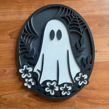 Load image into Gallery viewer, Floral Ghost Wall Décor (Individual or Set)