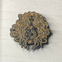 Load image into Gallery viewer, Celestial Goddess Wooden Mystical Magnet