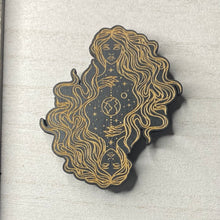 Load image into Gallery viewer, Celestial Goddess Wooden Mystical Magnet