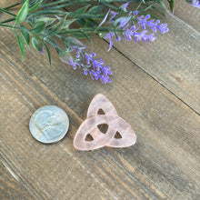 Load image into Gallery viewer, Rose Quartz Triquetra