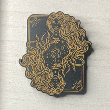 Load image into Gallery viewer, Celestial Goddess Wooden Mystical Magnet