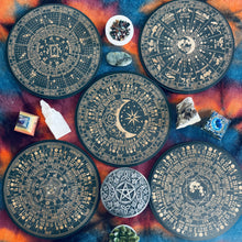 Load image into Gallery viewer, Lunar Calendar 2025 Functional Moon Phase Altar Calendar | Wheel of the Year | 5 Different Designs |