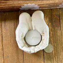 Load image into Gallery viewer, Ceramic Hands Candle Holder