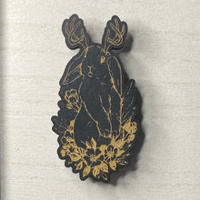 Load image into Gallery viewer, Jackalope Wooden Mystical Magnet