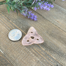 Load image into Gallery viewer, Rose Quartz Triquetra