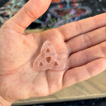 Load image into Gallery viewer, Rose Quartz Triquetra