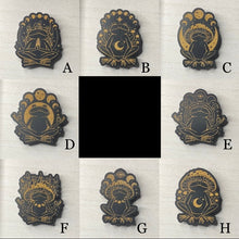 Load image into Gallery viewer, Meditating Frog Wooden Mystical Magnet