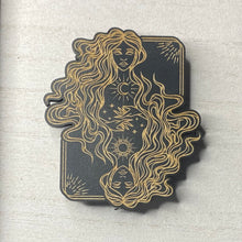 Load image into Gallery viewer, Celestial Goddess Wooden Mystical Magnet