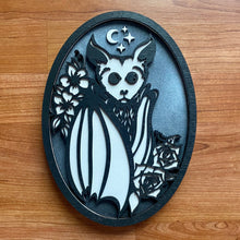 Load image into Gallery viewer, Floral Bat Wall Décor