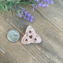 Load image into Gallery viewer, Rose Quartz Triquetra