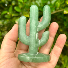 Load image into Gallery viewer, Green Aventurine Cactus Ring Holder