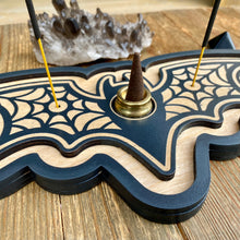 Load image into Gallery viewer, Bat Shaped Dual Incense Burner