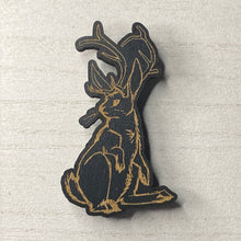Load image into Gallery viewer, Jackalope Wooden Mystical Magnet