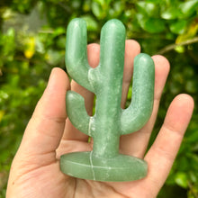 Load image into Gallery viewer, Green Aventurine Cactus Ring Holder