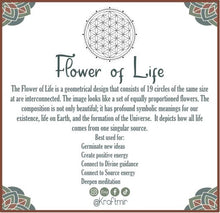 Load image into Gallery viewer, Flower of Life Crystal Grid (Black)