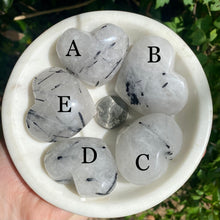Load image into Gallery viewer, Tourmaline in Quartz Hearts (You Pick)