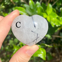 Load image into Gallery viewer, Tourmaline in Quartz Hearts (You Pick)