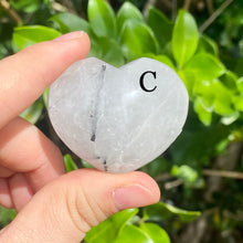 Load image into Gallery viewer, Tourmaline in Quartz Hearts (You Pick)