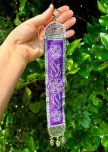 Load image into Gallery viewer, Purple Pentacle Woven Hanging Wall Decor