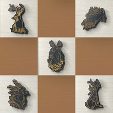 Load image into Gallery viewer, Jackalope Wooden Mystical Magnet