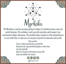 Load image into Gallery viewer, Merkaba Crystal Grid (Black)