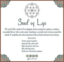 Load image into Gallery viewer, Seed of Life Crystal Grid (Black)