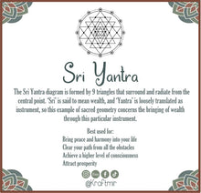 Load image into Gallery viewer, Sri Yantra Crystal Grid (Black)