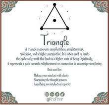 Load image into Gallery viewer, Triangle Crystal Grid (Black)