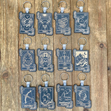 Load image into Gallery viewer, Scorpio Zodiac Keychain | Floral Zodiac Keychain | October 23 - November 21 |