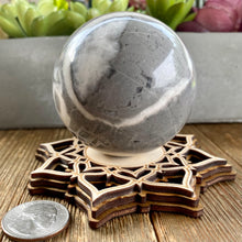 Load image into Gallery viewer, Shell Stone 65mm Sphere