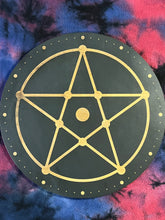 Load image into Gallery viewer, Pentacle Crystal Grid (Black)