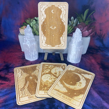 Load image into Gallery viewer, All Seeing Eye | Mystic Wooden Major Arcana Tarot | Witchy Birch Major Arcana Décor Card | Natural WoodGrain