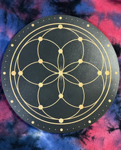 Load image into Gallery viewer, Seed of Life Crystal Grid (Black)