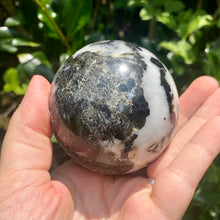Load image into Gallery viewer, Tourmaline in Quartz 66mm Sphere