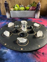 Load image into Gallery viewer, Fruit of Life Crystal Grid (Black)