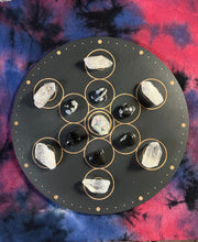 Load image into Gallery viewer, Fruit of Life Crystal Grid (Black)