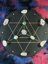 Load image into Gallery viewer, Merkaba Crystal Grid (Black)