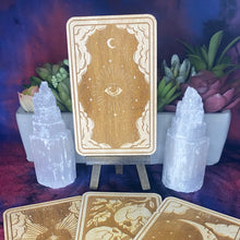 Load image into Gallery viewer, All Seeing Eye | Mystic Wooden Major Arcana Tarot | Witchy Birch Major Arcana Décor Card | Natural WoodGrain