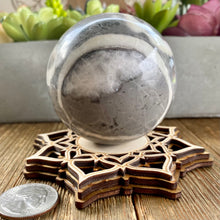 Load image into Gallery viewer, Shell Stone 65mm Sphere