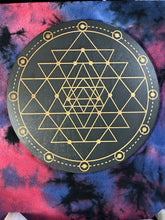 Load image into Gallery viewer, Sri Yantra Crystal Grid (Black)