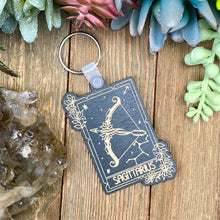 Load image into Gallery viewer, Sagittarius Zodiac Keychain | Floral Zodiac Keychain | November 22 - December 21 |