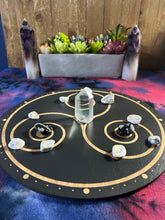 Load image into Gallery viewer, Triskelion Crystal Grid (Black)