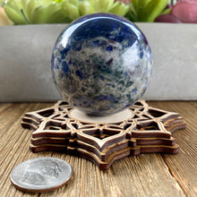 Load image into Gallery viewer, Sodalite 58mm Sphere