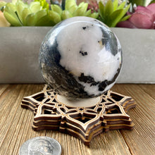 Load image into Gallery viewer, Tourmaline in Quartz 66mm Sphere