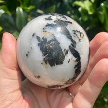 Load image into Gallery viewer, Tourmaline in Quartz 66mm Sphere