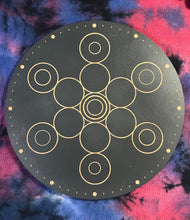 Load image into Gallery viewer, Fruit of Life Crystal Grid (Black)