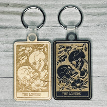 Load image into Gallery viewer, The Lovers Tarot Card Keychain | Major Arcana |
