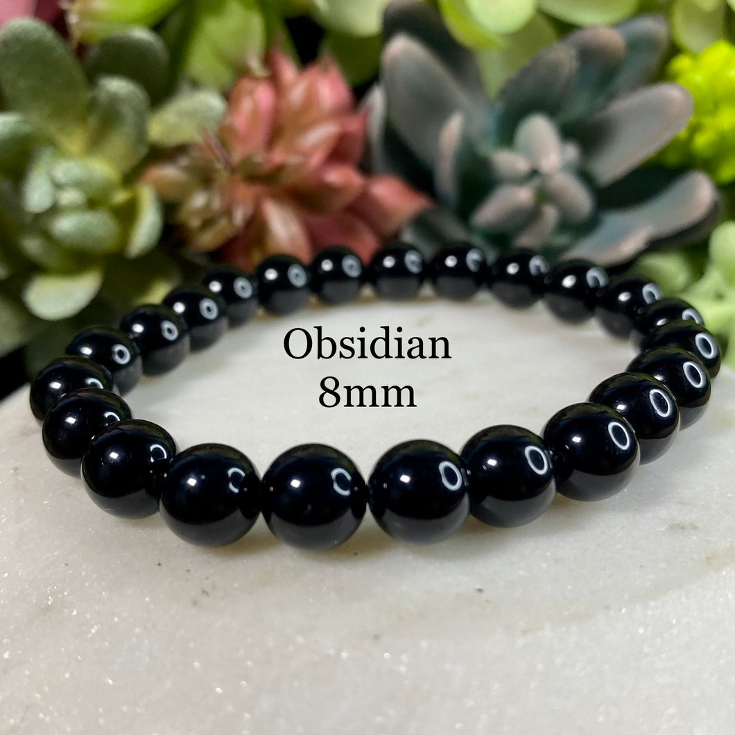 Obsidian Bracelet - 8mm