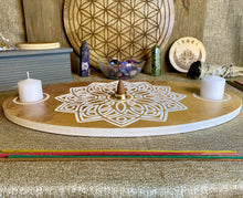 Load image into Gallery viewer, mandala incense burner candle holder tealight holder incense holder
